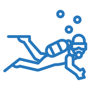 Scuba diver icon